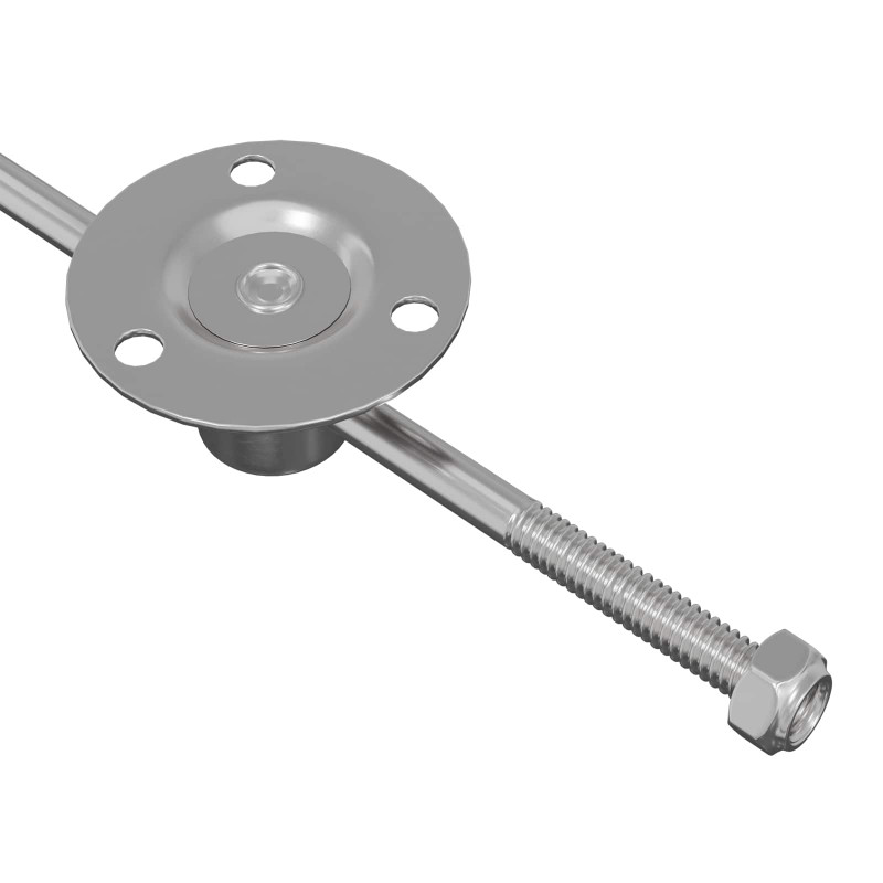 Zawias z uchwytem 439 pcs Srebrny Żelazo
