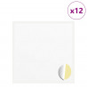 Naklejka 12 pcs Biały Ø 20 x 0,5 mm Papier