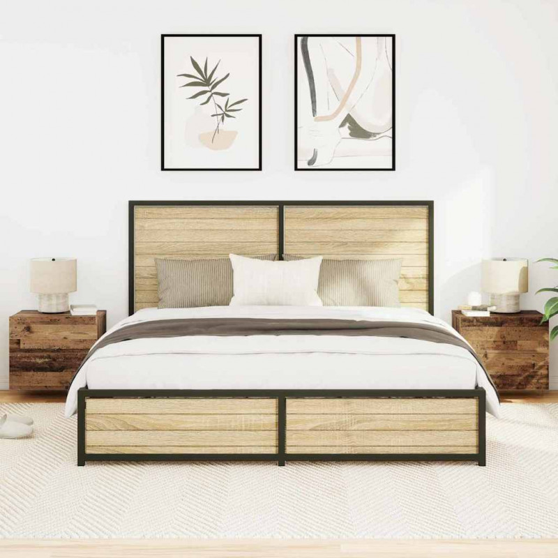 Szafka Nocna z szufladą 2 pcs Stare drewno 50 x 39 x 41 cm