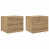 Szafka Nocna z szufladą 2 pcs Dąb rzemieślniczy 50 x 39 x 41 cm