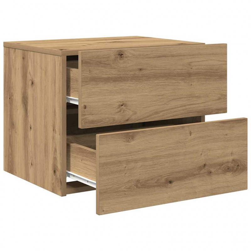 Szafka Nocna z szufladą 2 pcs Dąb rzemieślniczy 50 x 39 x 41 cm
