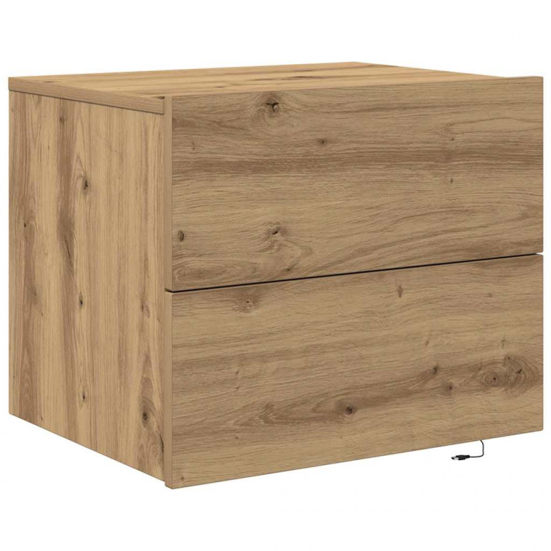 Szafka Nocna z szufladą 2 pcs Dąb rzemieślniczy 50 x 39 x 41 cm
