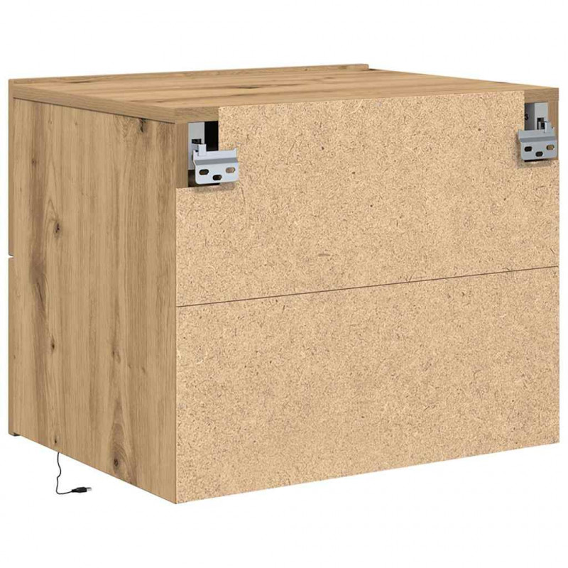 Szafka Nocna z szufladą 2 pcs Dąb rzemieślniczy 50 x 39 x 41 cm