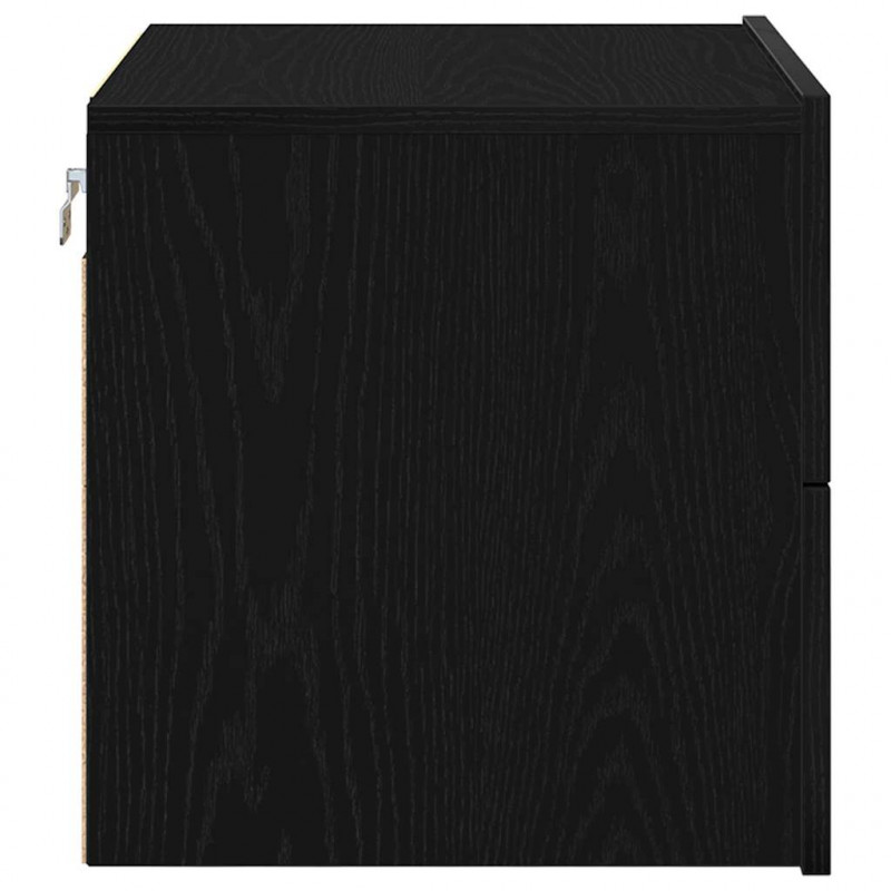 Szafka Nocna Czarny Dąb 50 x 39 x 41 cm Materiał drewnopochodny