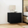 Szafka Nocna z szufladą 2 pcs Czarny Dąb 50 x 39 x 41 cm