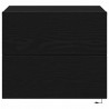 Szafka Nocna z szufladą 2 pcs Czarny Dąb 50 x 39 x 41 cm