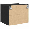 Szafka Nocna z szufladą 2 pcs Czarny Dąb 50 x 39 x 41 cm