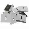 Uchwyt do lustra 2 pcs Nikiel 35 x 30 x 8,3 mm Stal