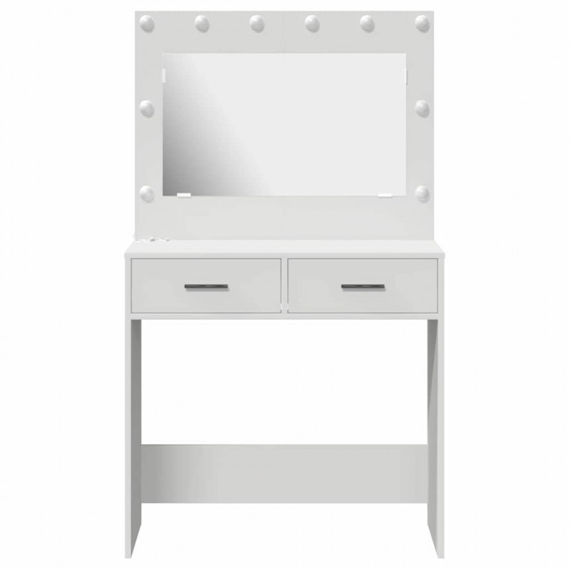 Toaletka Biały 78,5 x 41 x 135 cm Materiał drewnopochodny