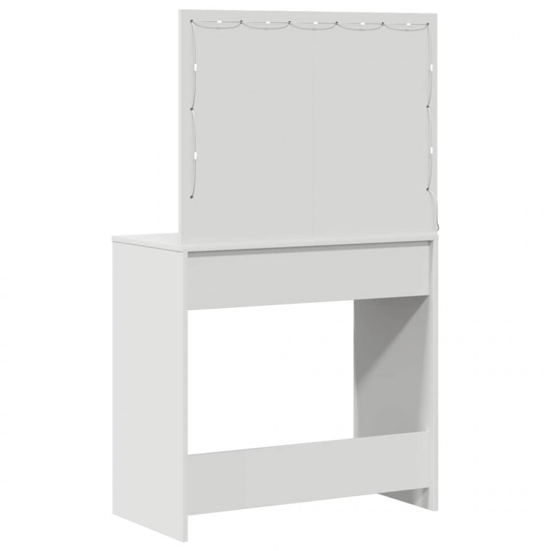 Toaletka Biały 78,5 x 41 x 135 cm Materiał drewnopochodny