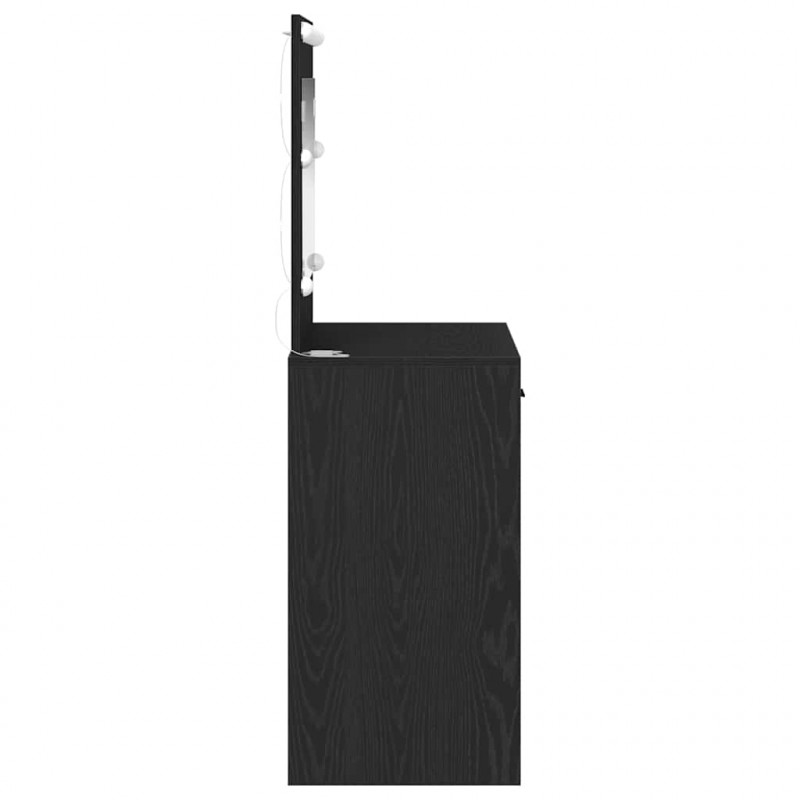 Toaletka Czarny Dąb 78,5 x 41 x 135 cm Materiał drewnopochodny