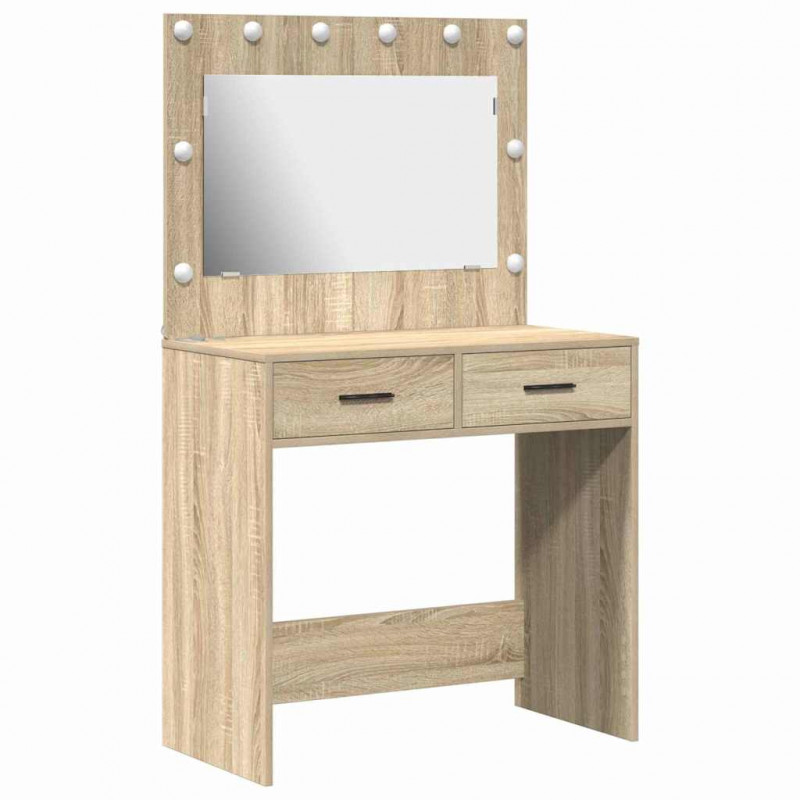 Toaletka Dąb Sonoma 78,5 x 41 x 135 cm Materiał drewnopochodny