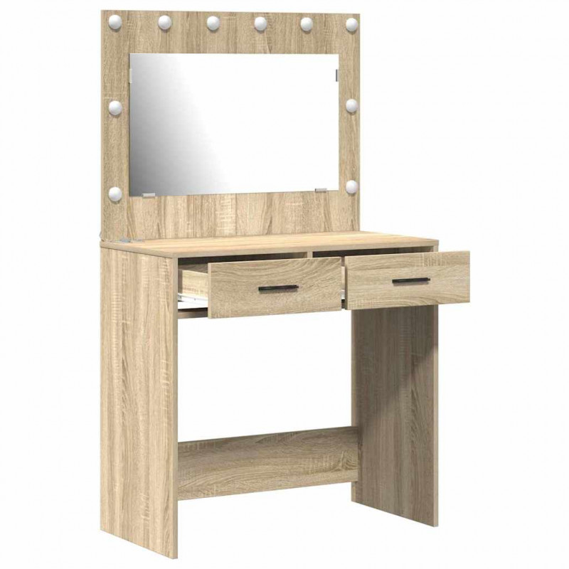 Toaletka Dąb Sonoma 78,5 x 41 x 135 cm Materiał drewnopochodny