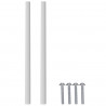Uchwyt Gładki 12 pcs Srebrny 105.7 x 7.4 x 15.5 mm Aluminium