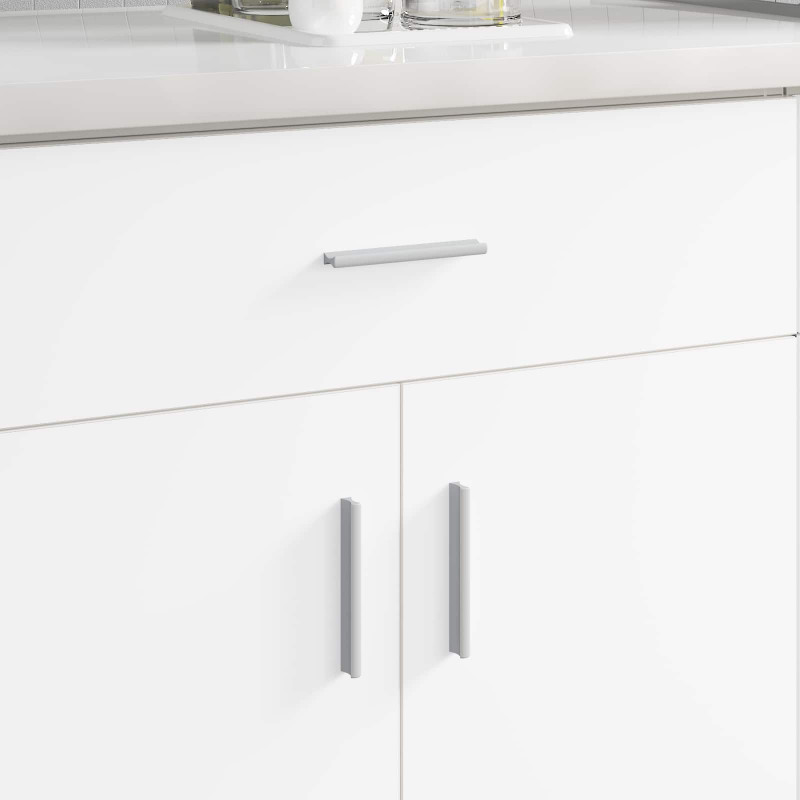 Uchwyt Gładki 828 pcs Srebrny 105.7 x 7.4 x 15.5 mm Aluminium