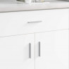 Uchwyt Gładki 828 pcs Srebrny 105.7 x 7.4 x 15.5 mm Aluminium