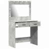 Toaletka z szufladą Z lustrem Betonowy szary 78,5 x 41 x 135 cm