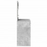 Toaletka z szufladą Z lustrem Betonowy szary 78,5 x 41 x 135 cm