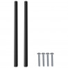 Uchwyt 2 pcs Czarny 106 x 7,4 x 15,5 mm Aluminium