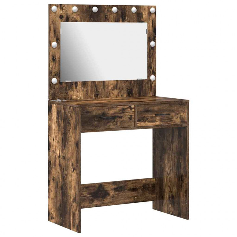 Toaletka Dąb wędzony 78,5 x 41 x 135 cm Materiał drewnopochodny