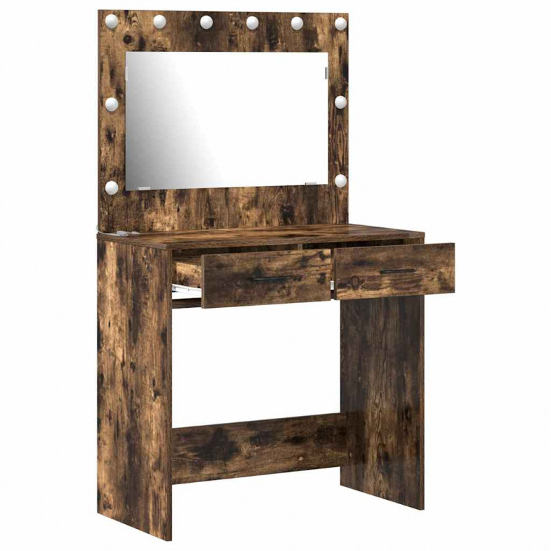Toaletka Dąb wędzony 78,5 x 41 x 135 cm Materiał drewnopochodny