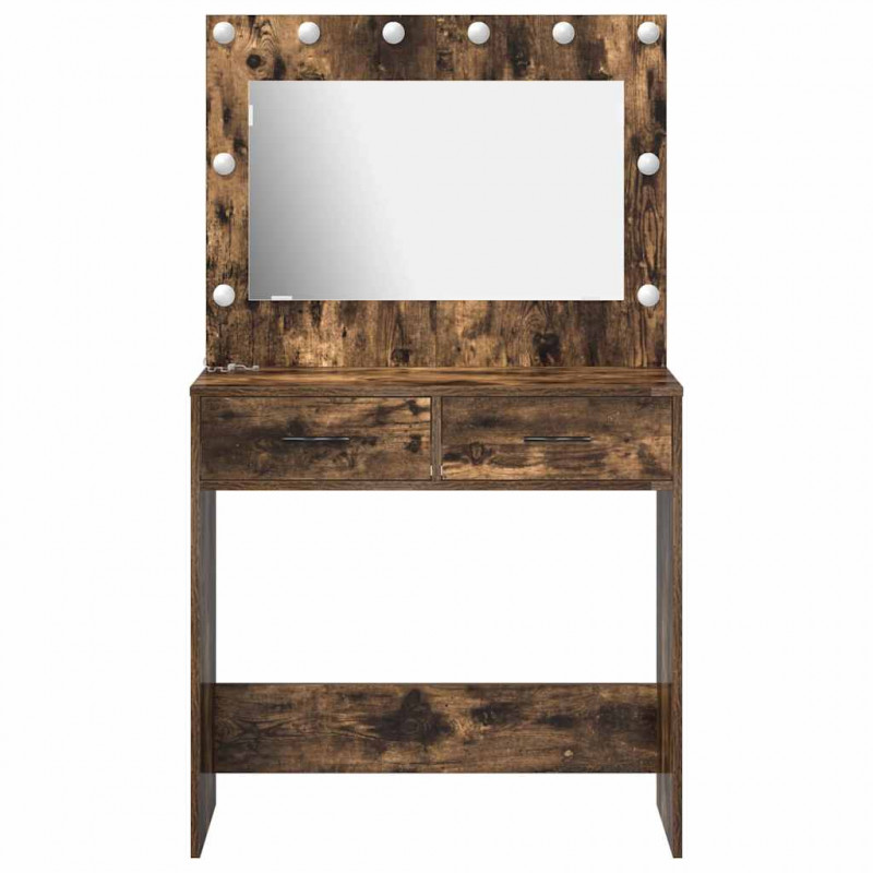 Toaletka Dąb wędzony 78,5 x 41 x 135 cm Materiał drewnopochodny