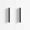 Uchwyt 973 pcs Czarny 106 x 7,4 x 15,5 mm Aluminium