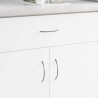 Uchwyt 2 pcs Srebrny 107 x 3.6 x 23 mm Stal nierdzewna