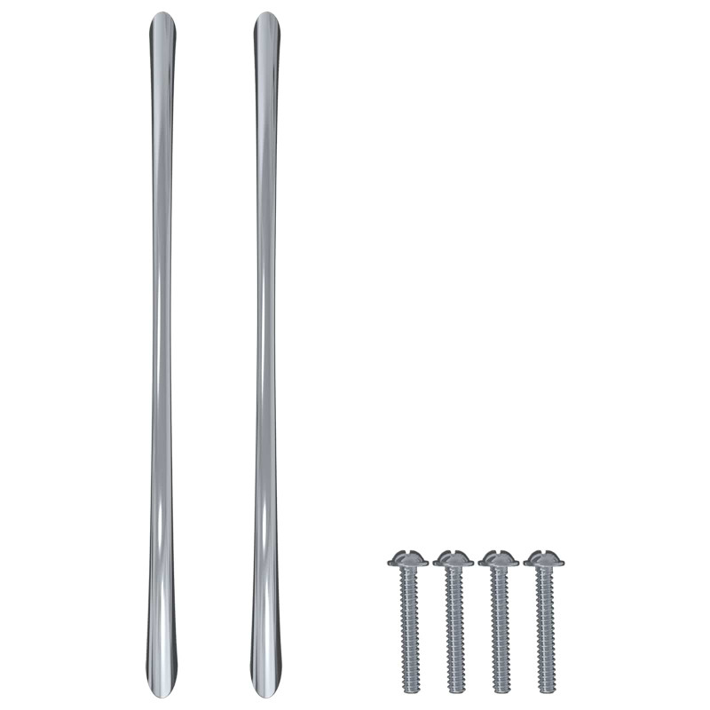 Uchwyt 2 pcs Srebrny 107 x 3.6 x 23 mm Stal nierdzewna