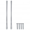 Uchwyt 1385 pcs Srebrny 107 x 3.6 x 23 mm Stal nierdzewna
