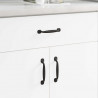Uchwyt meblowy 2 pcs Czarny 130 x 19,4 x 22,3 mm Aluminium