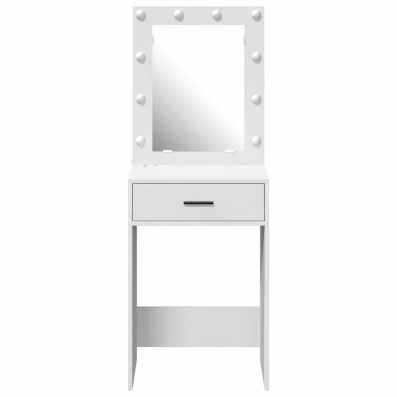 Toaletka Biały 50 x 41 x 135 cm Materiał drewnopochodny