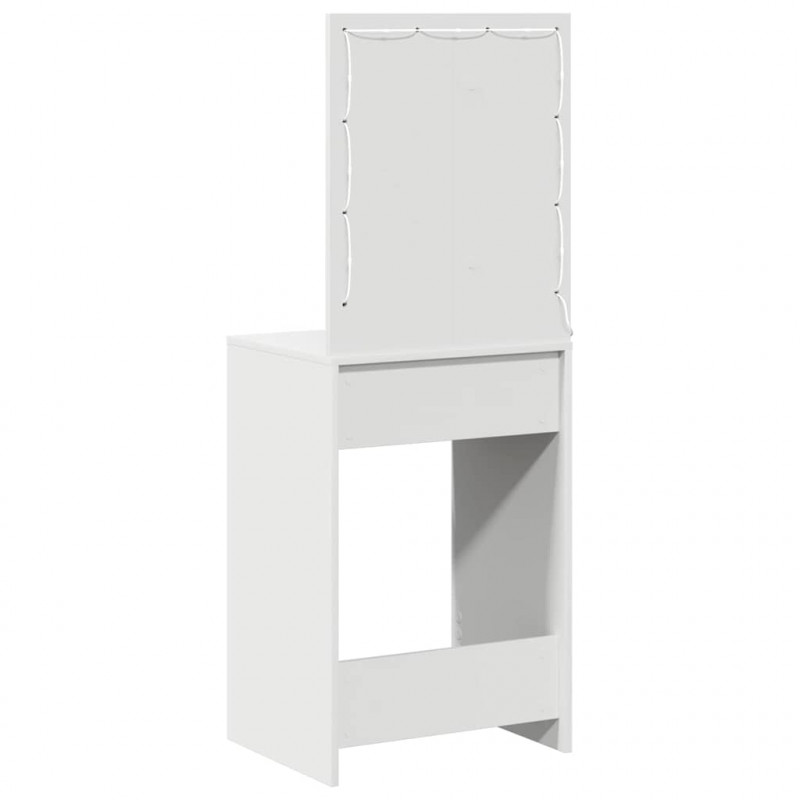 Toaletka Biały 50 x 41 x 135 cm Materiał drewnopochodny