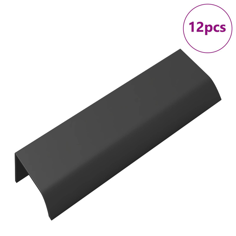 Uchwyt 12 pcs Czarny 120 x 39.6 x 17 mm Aluminium