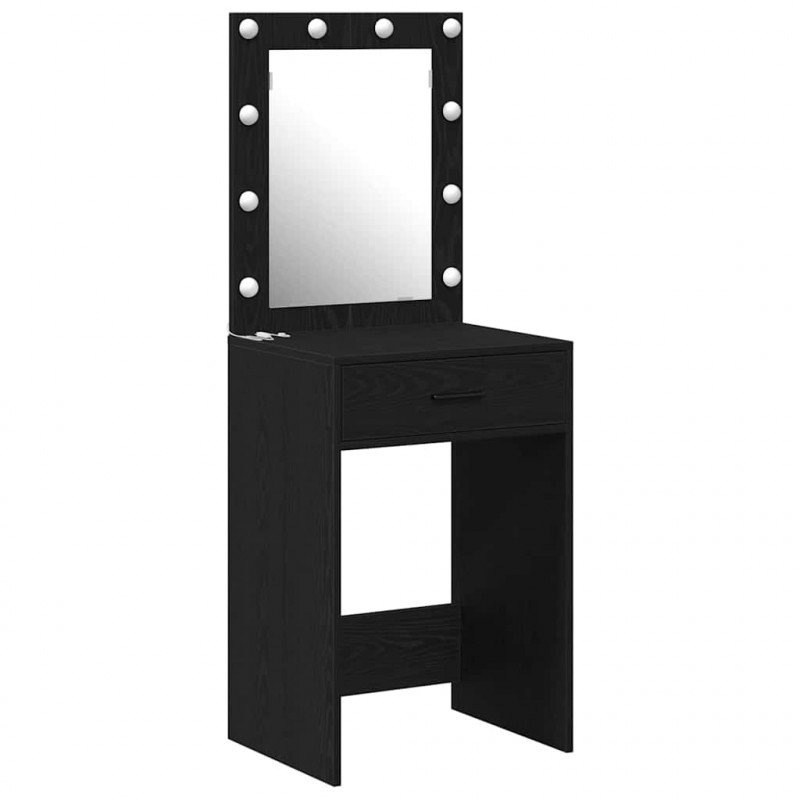Toaletka Czarny Dąb 50 x 41 x 135 cm Materiał drewnopochodny