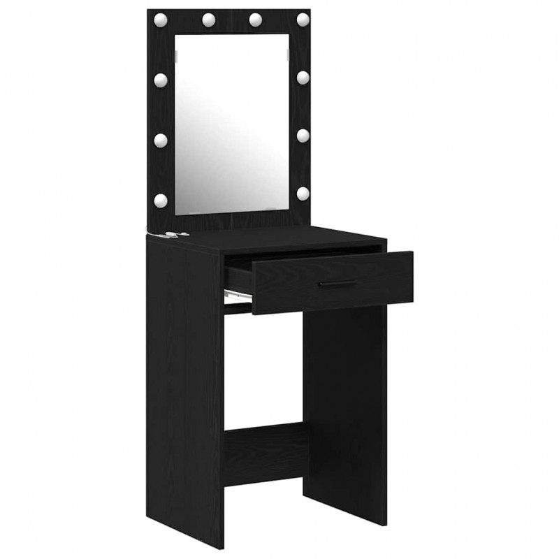 Toaletka Czarny Dąb 50 x 41 x 135 cm Materiał drewnopochodny