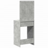 Toaletka z szufladą Z lustrem Betonowy szary 50 x 41 x 135 cm