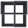 Doniczka ogrodowa Antracyt 80 x 80 x 60 cm Stal