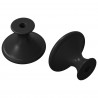 Uchwyt 2 pcs Czarny Ø30 mm Aluminium