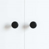 Uchwyt 2 pcs Czarny Ø30 mm Aluminium