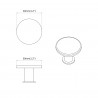 Uchwyt 2 pcs Czarny Ø30 mm Aluminium