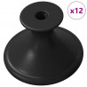 Uchwyt 12 pcs Czarny Ø30 mm Aluminium
