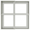 Doniczka ogrodowa Srebrny 80 x 80 x 60 cm Stal galwanizowana
