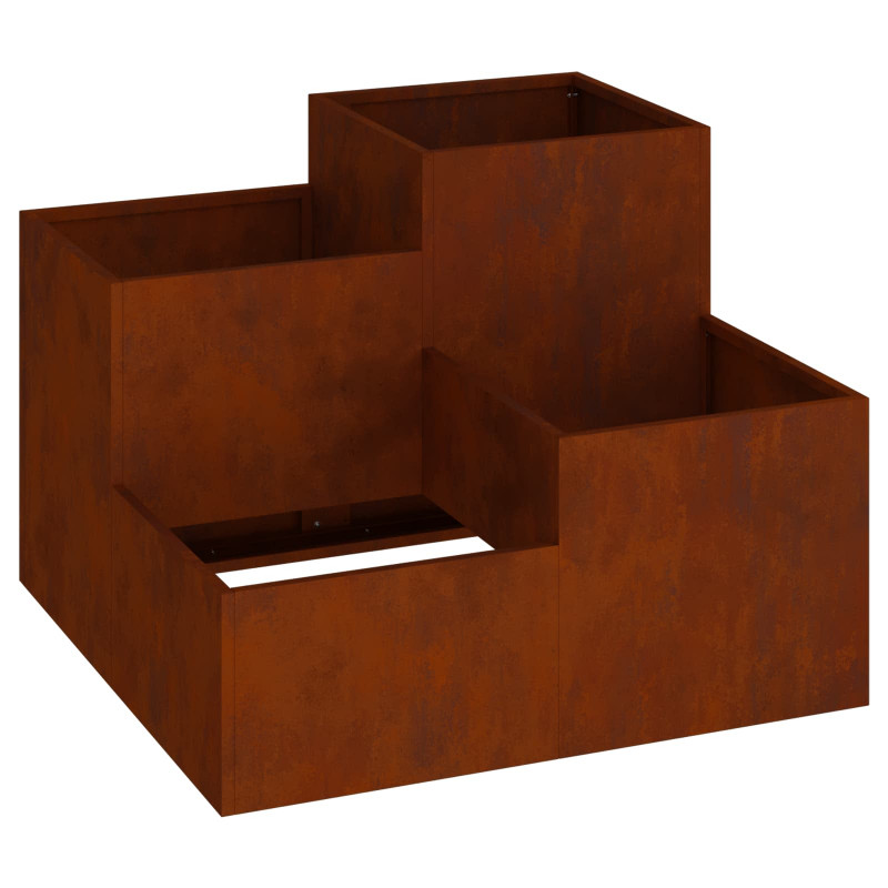 Doniczka ogrodowa Rdzawy 80 x 80 x 60 cm