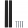 Uchwyt meblowy 2 pcs Czarny 110 x 12 x 36 mm Żelazo
