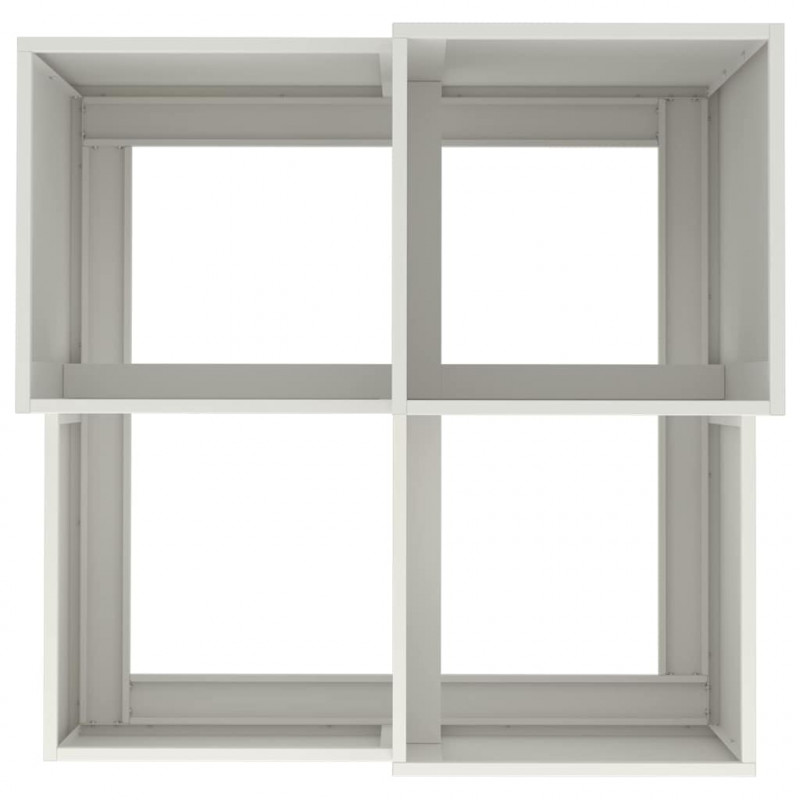Doniczka ogrodowa Biały 100 x 100 x 60 cm Stal