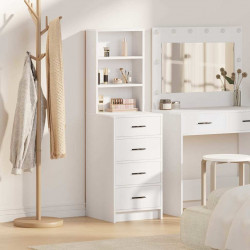 Highboard Biały 40 x 41 x 135 cm Materiał drewnopochodny