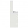 Highboard Biały 40 x 41 x 135 cm Materiał drewnopochodny