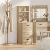 Highboard dąb sonoma 40 x 41 x 135 cm Materiał drewnopochodny
