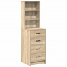 Highboard dąb sonoma 40 x 41 x 135 cm Materiał drewnopochodny